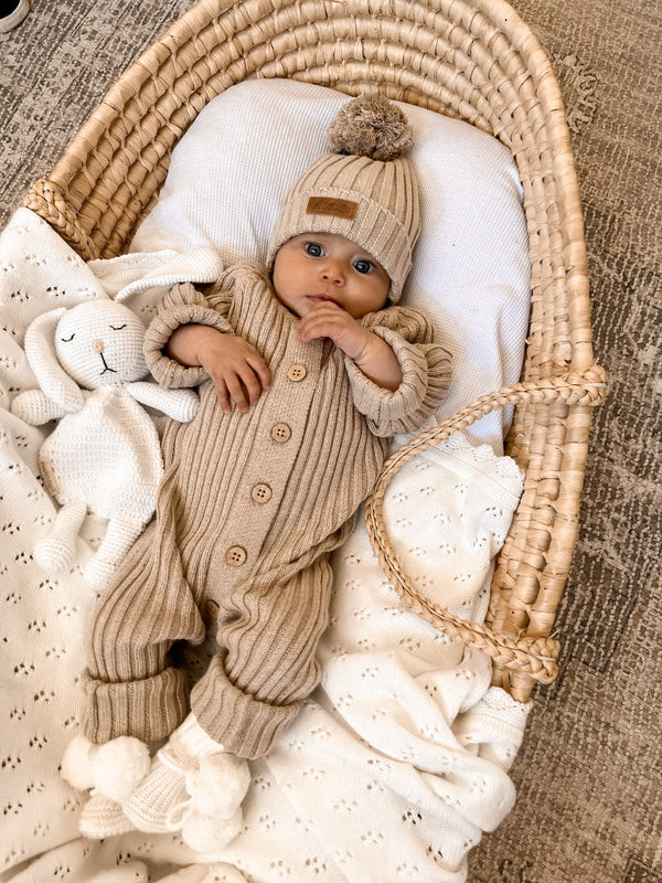 Little B's Nursery - Ribbed Beanie | Oak