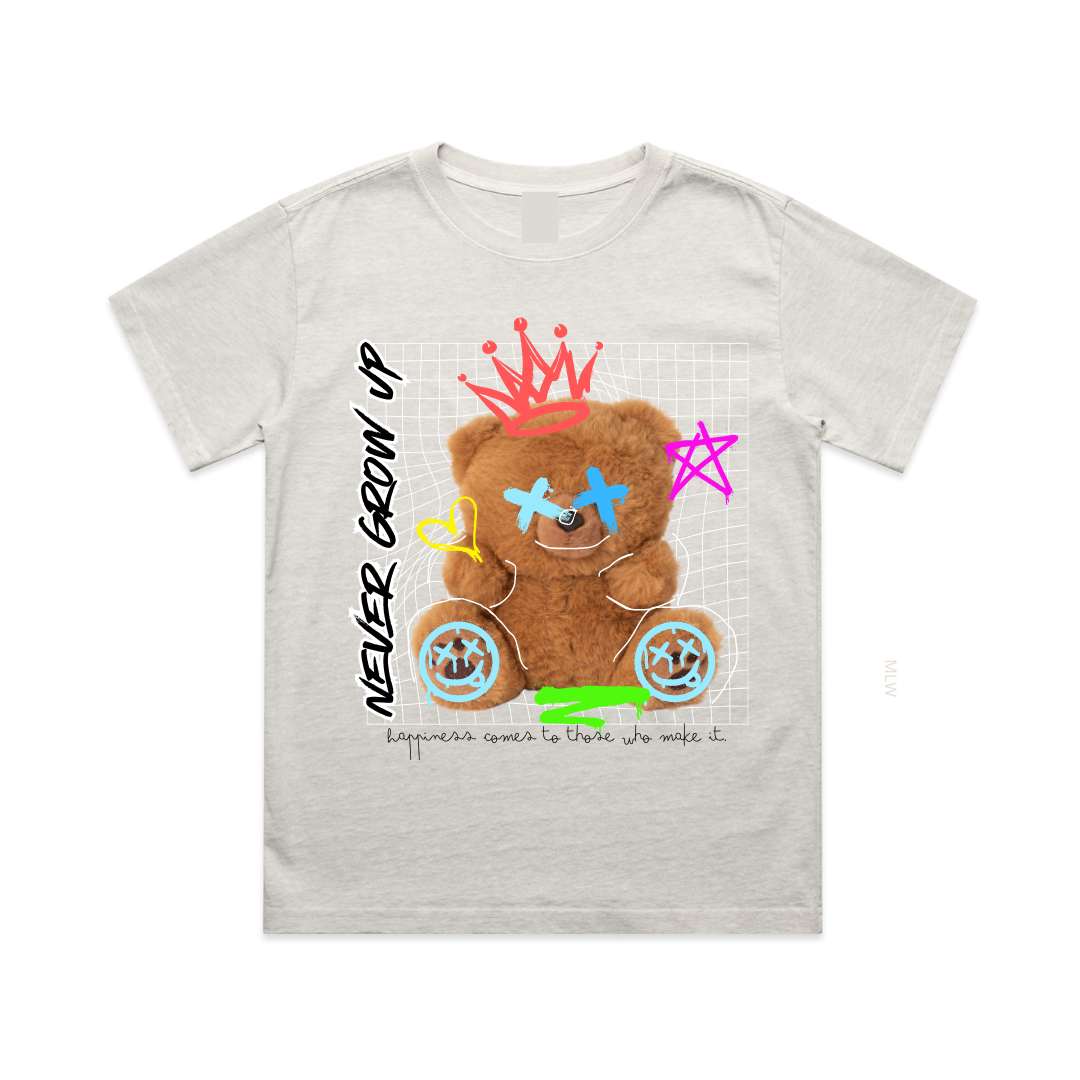 MLW By Design - Never Grow Up Oversized Tee