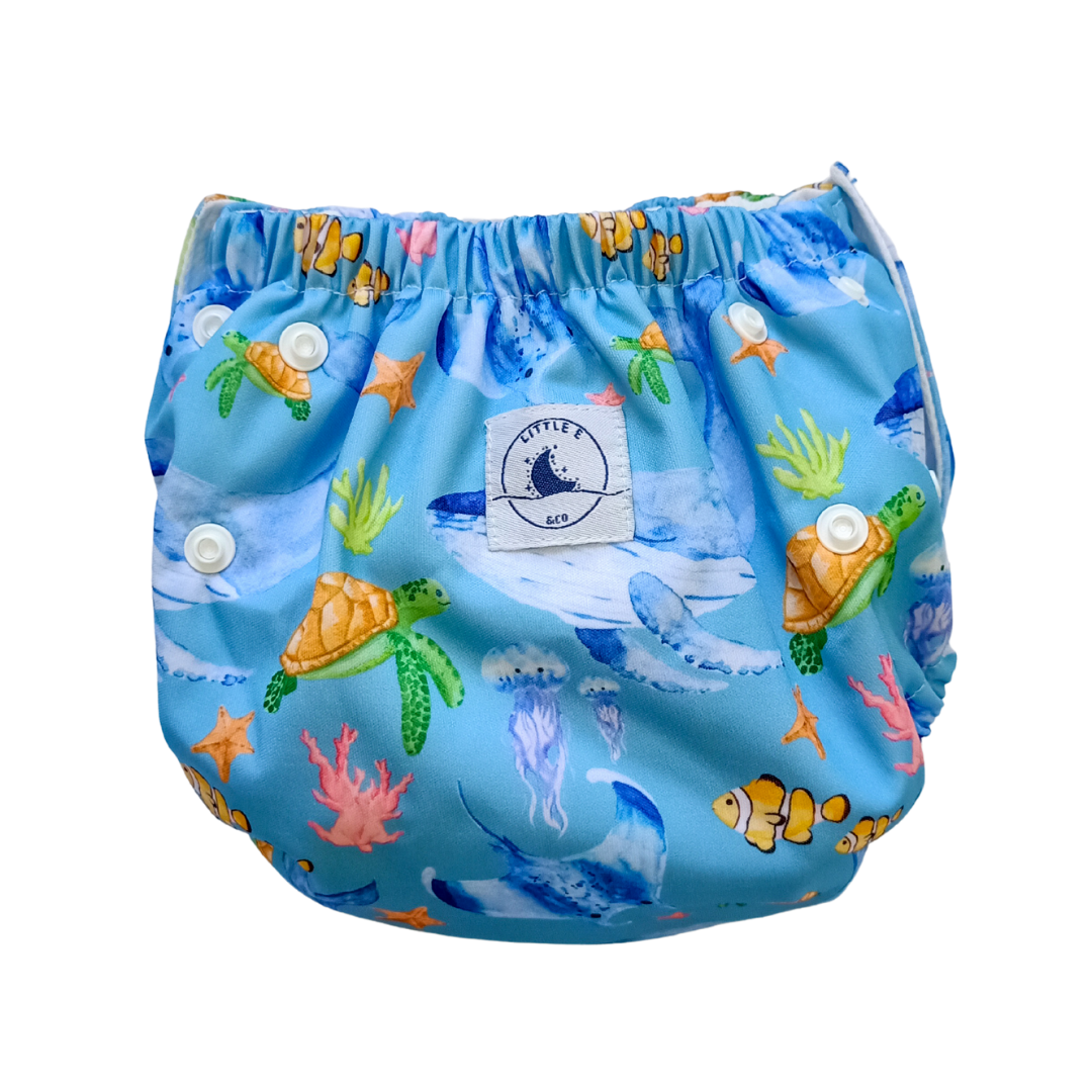 Little E & Co - Reusable Swim Nappy | Ocean