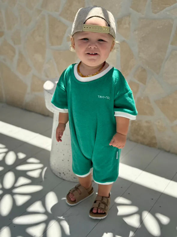 Trio & Co. - Sea Green Romper