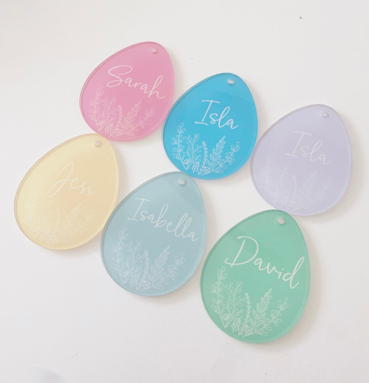 Timber Tinkers - Personalised Coloured Easter Tag