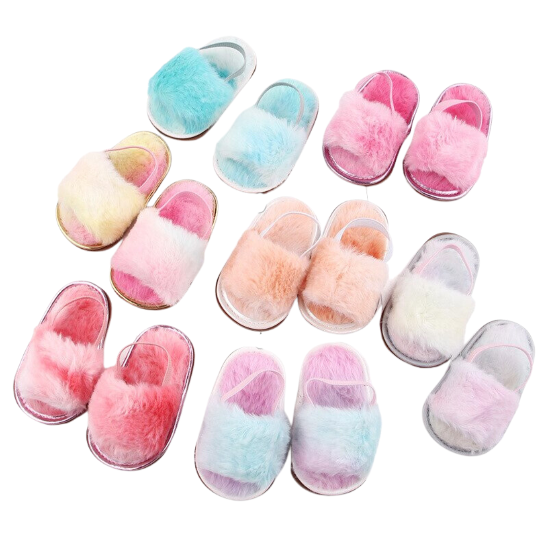 Fluffy Slides | Various Colours