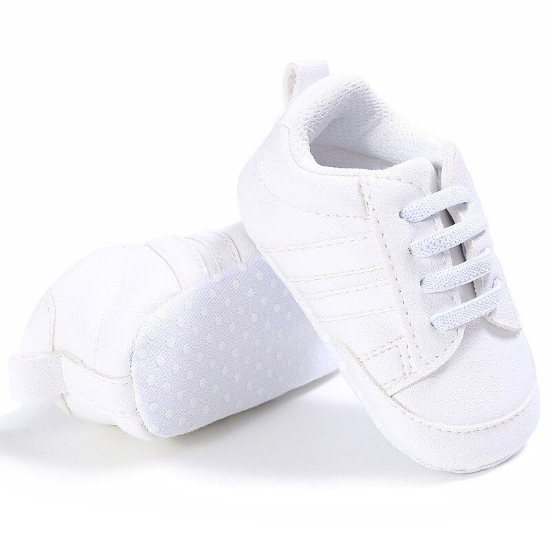 Stripe Kicks | White on White