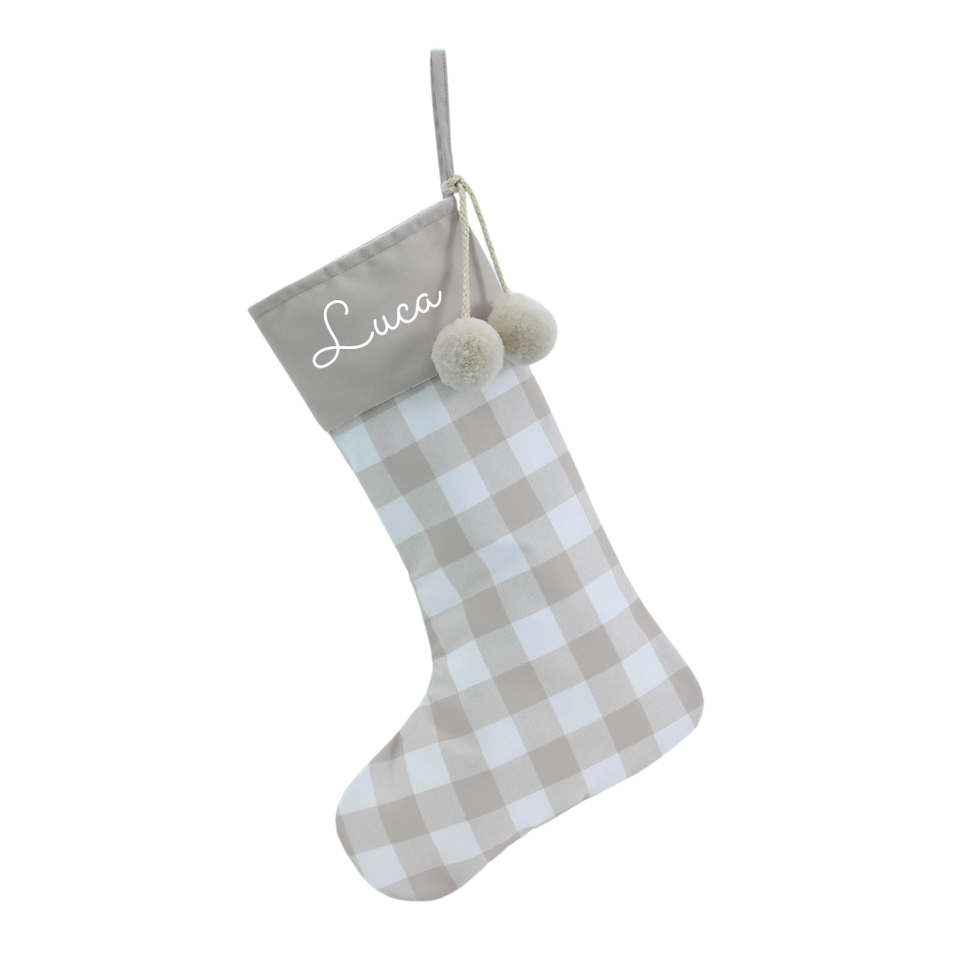 MLW By Design - Gingham Personalised Christmas Stockings *LIMITED EDITION*