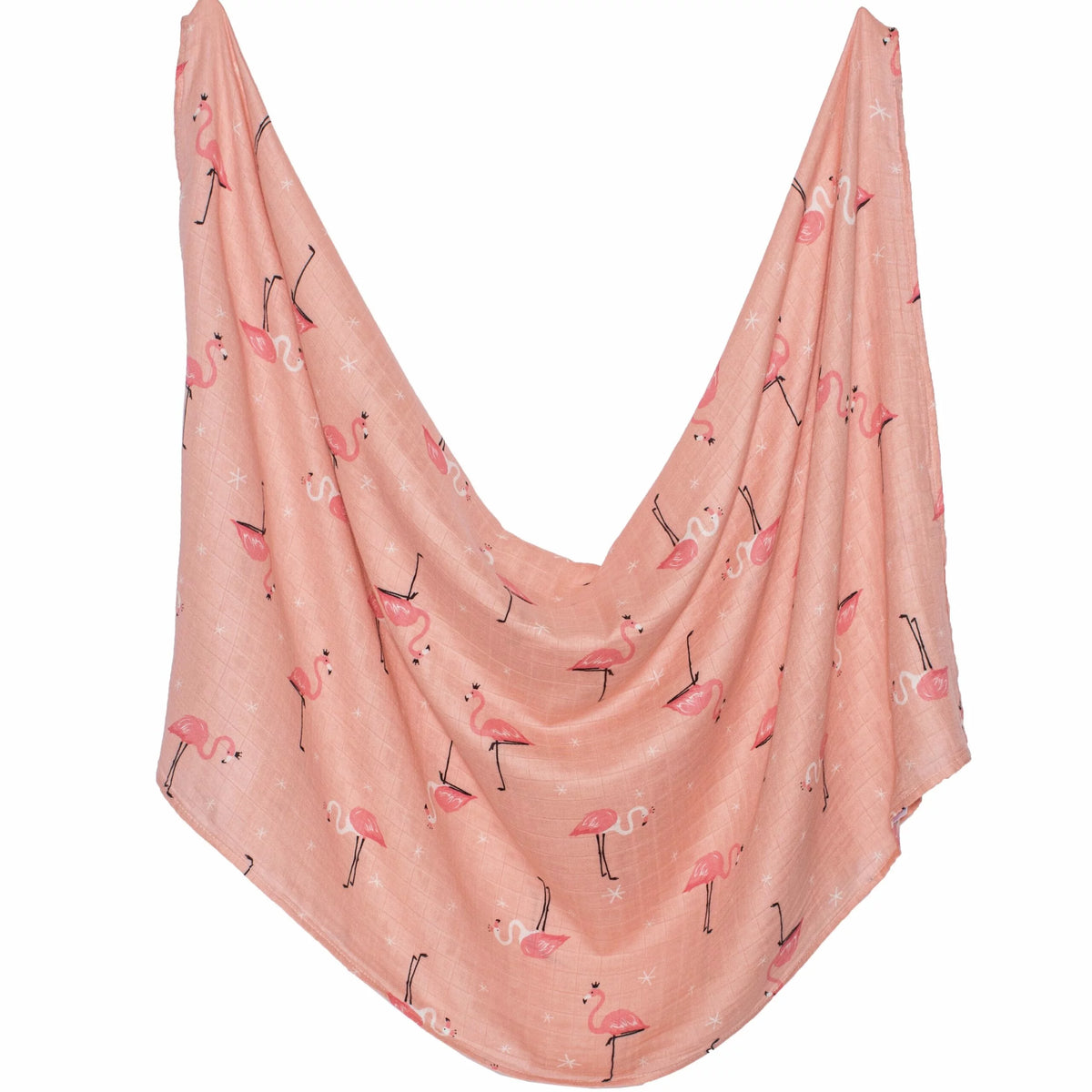 Tinker Tot Baby - Bamboo Cotton Swaddle – Flamingo