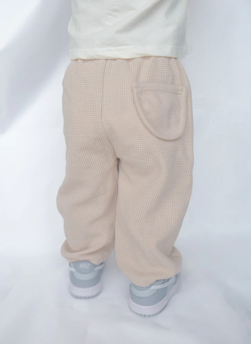 Moss Kids - Island Check Pants | Beige