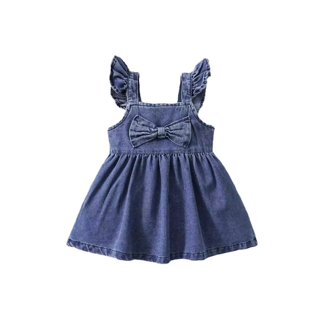 Denim Bow Dress