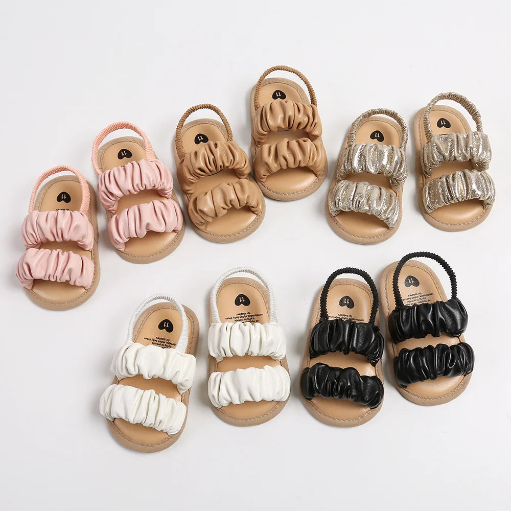 Scrunch Strap Sandals | Various Colours