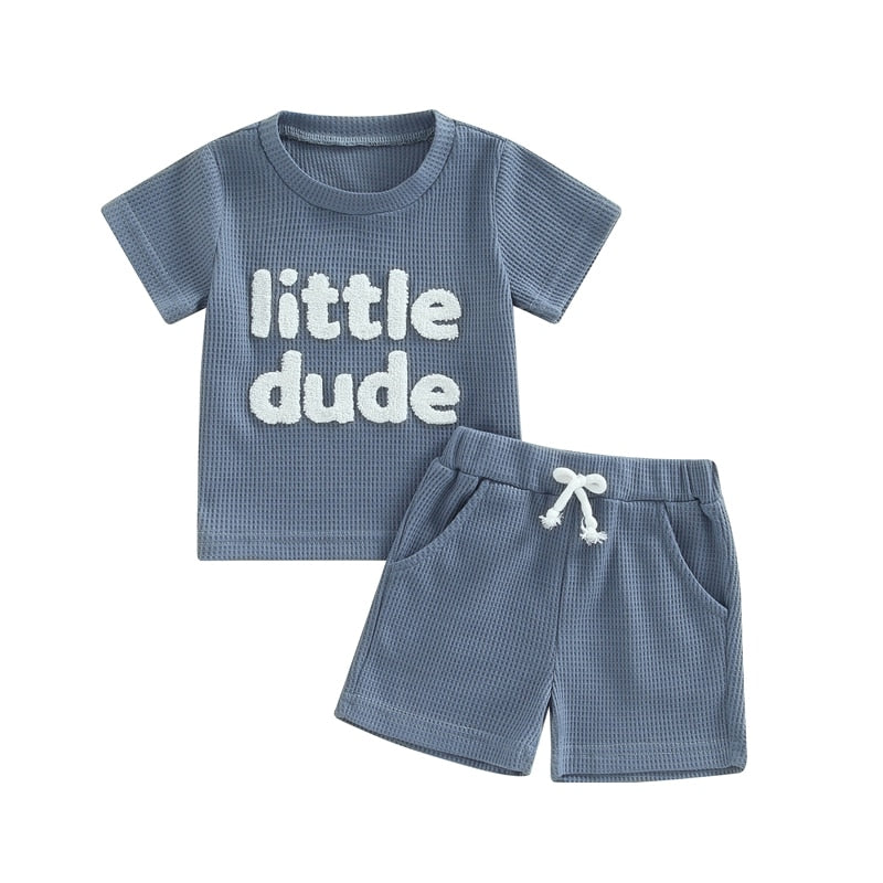 Little Dude Waffle Set | 2 Colours