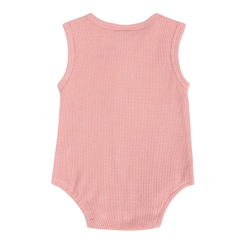 Waffled Sleeveless Bodysuits | 4 Colours