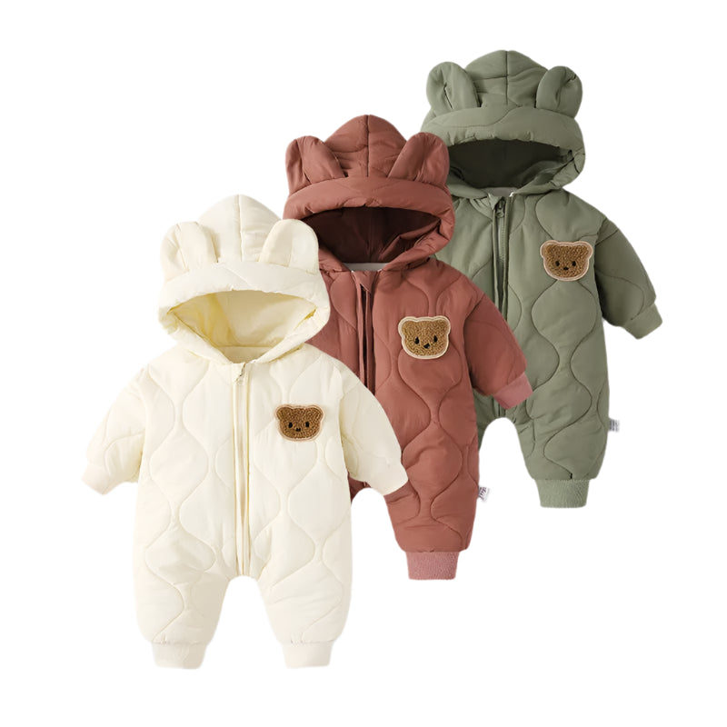 Teddy Puffer Romper | 3 Colours