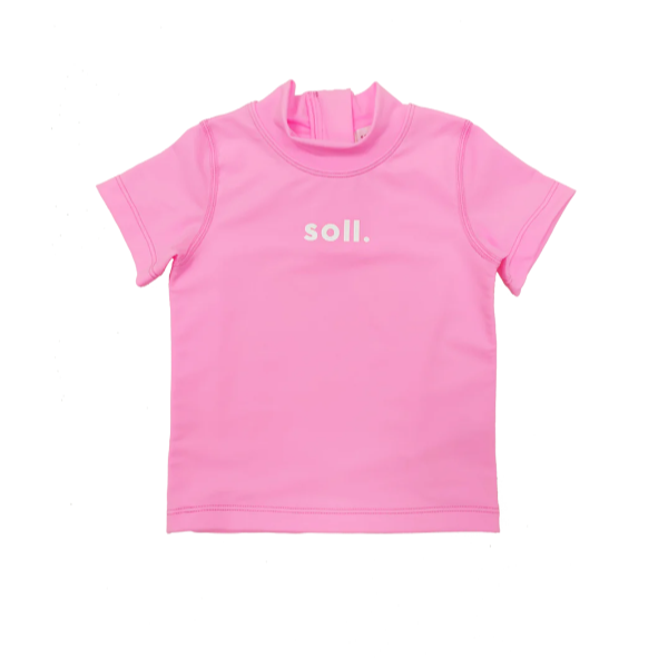 Soll. The Label - Short Sleeve Swim Vest | Pink