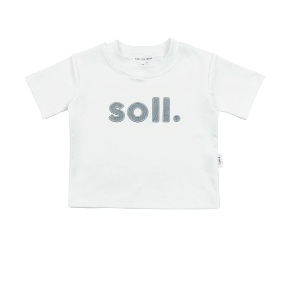 Soll. The Label - Kids Soll Denim Logo Tee | Light