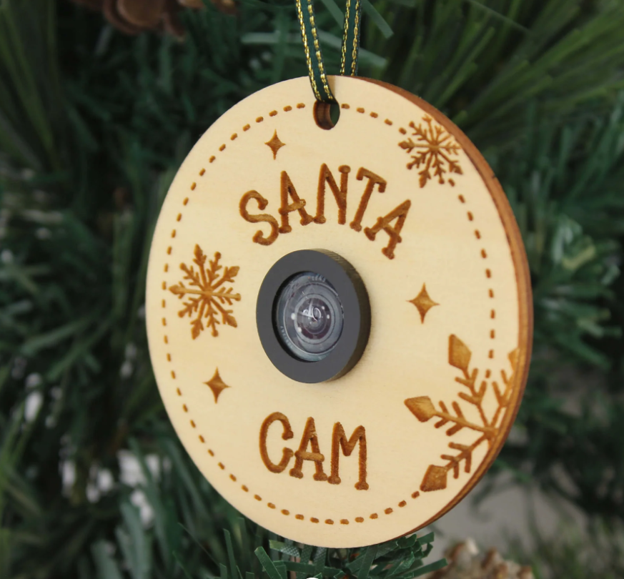 Meridian Etch - Personalised Wooden Santa Camera