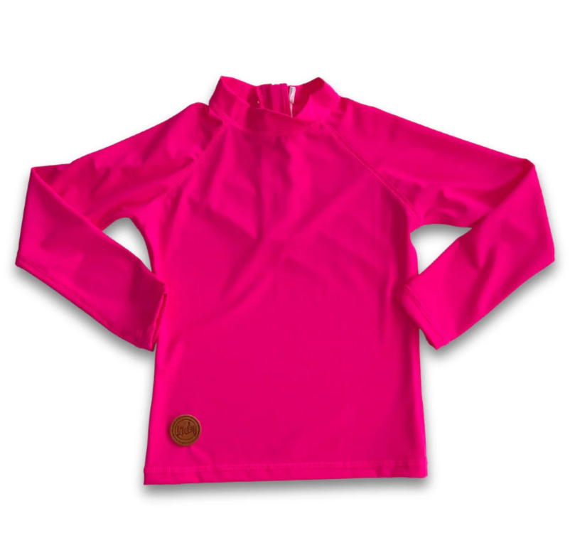 Kicky Swim - Rashguard Top | Electric Pink