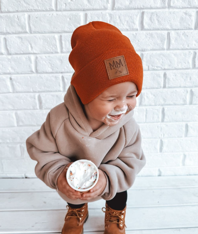 Mini Maxwell - MM Knit Beanie Burnt Orange