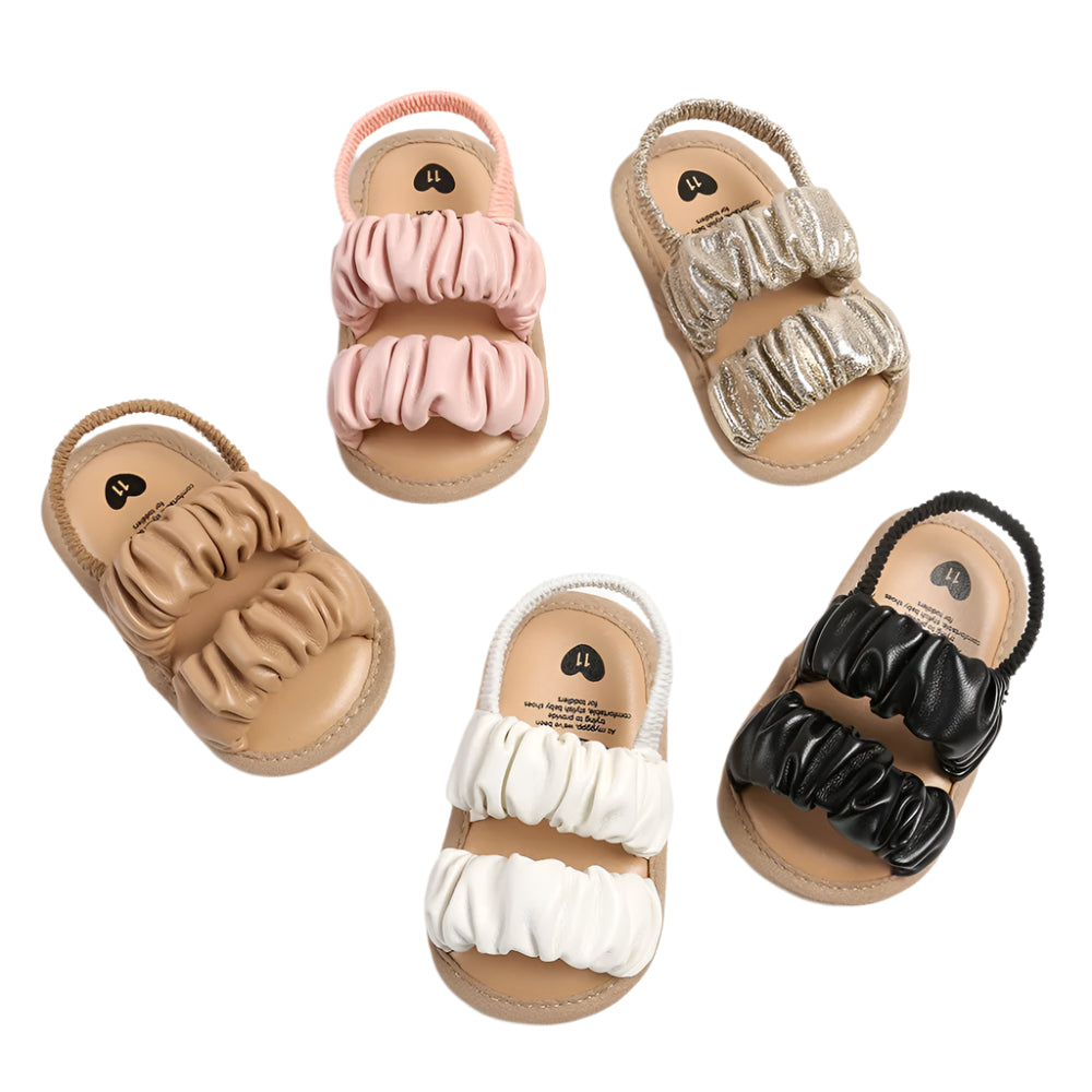 Scrunch Strap Sandals | Various Colours