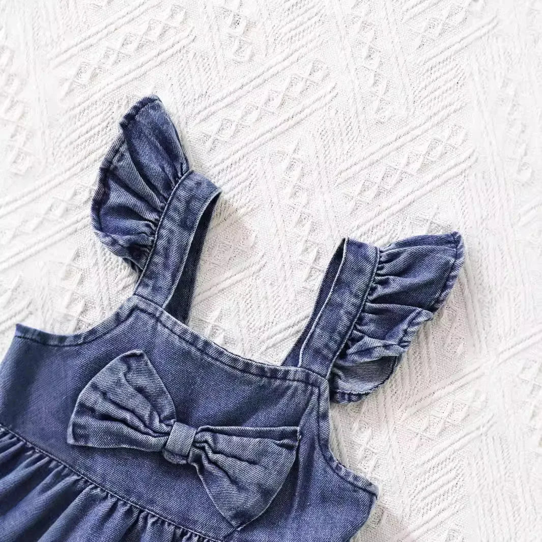 Denim Bow Dress