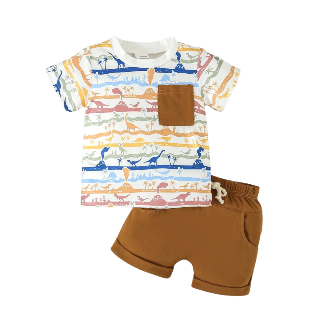 Dino Pocket Set | Brown