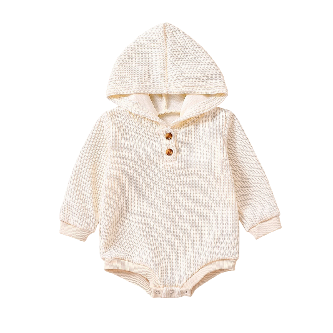 Hooded Romper | Sand