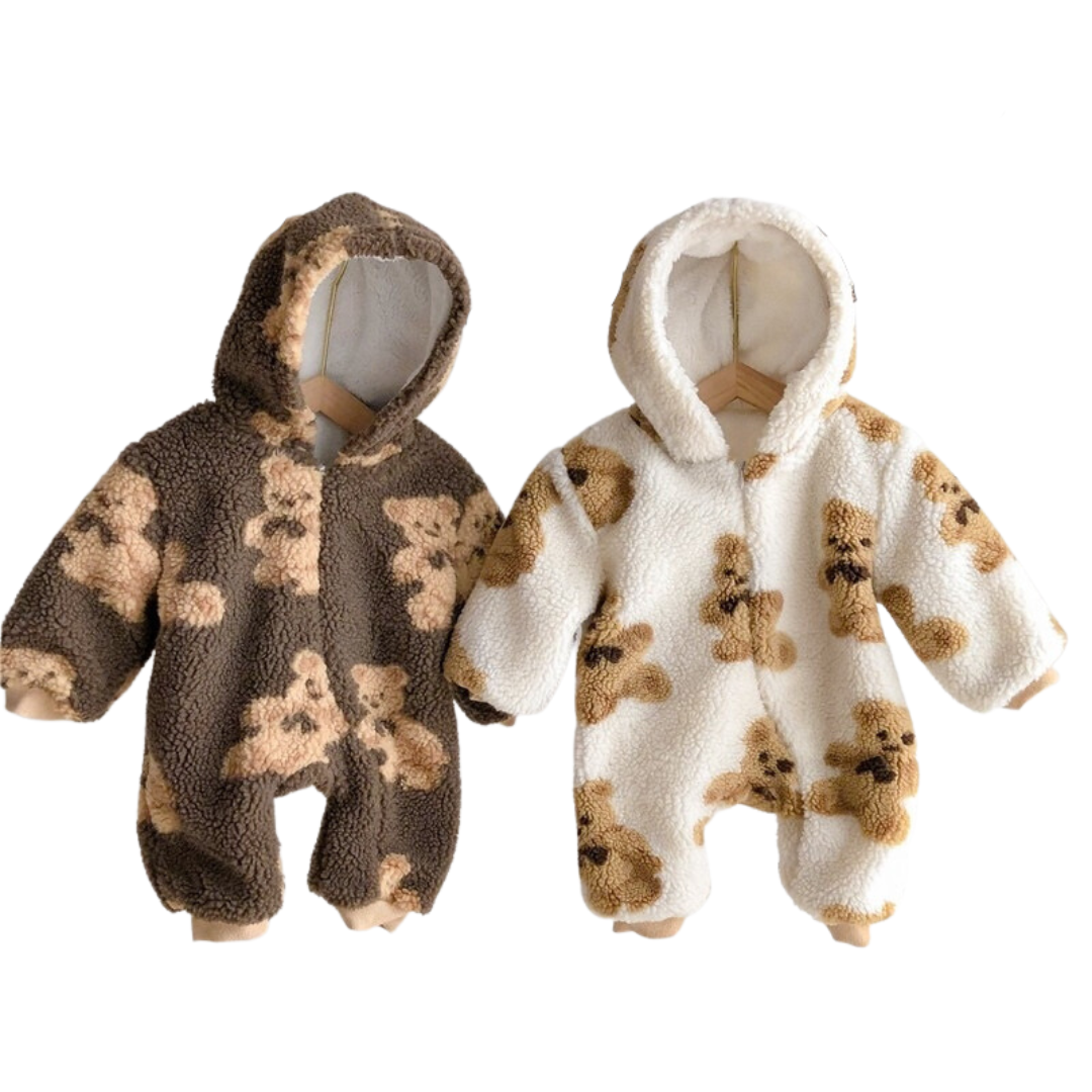 Hooded Teddy Bear Onesie | 2 Colours