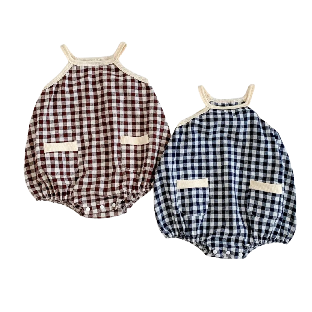 Gingham Bubble Romper | 2 Colours