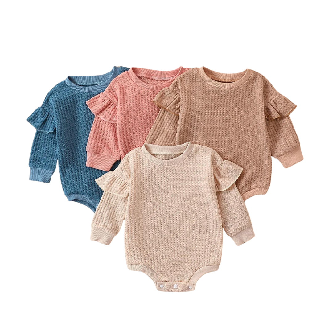 Ruffle Waffle Romper | 4 Colours