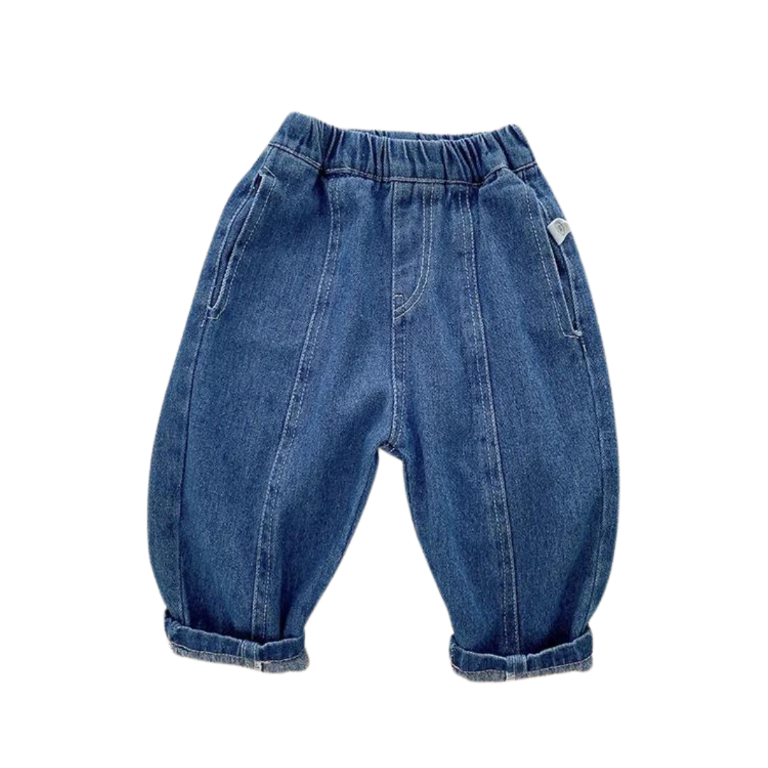 Denim Bubble Pants | Dark Blue