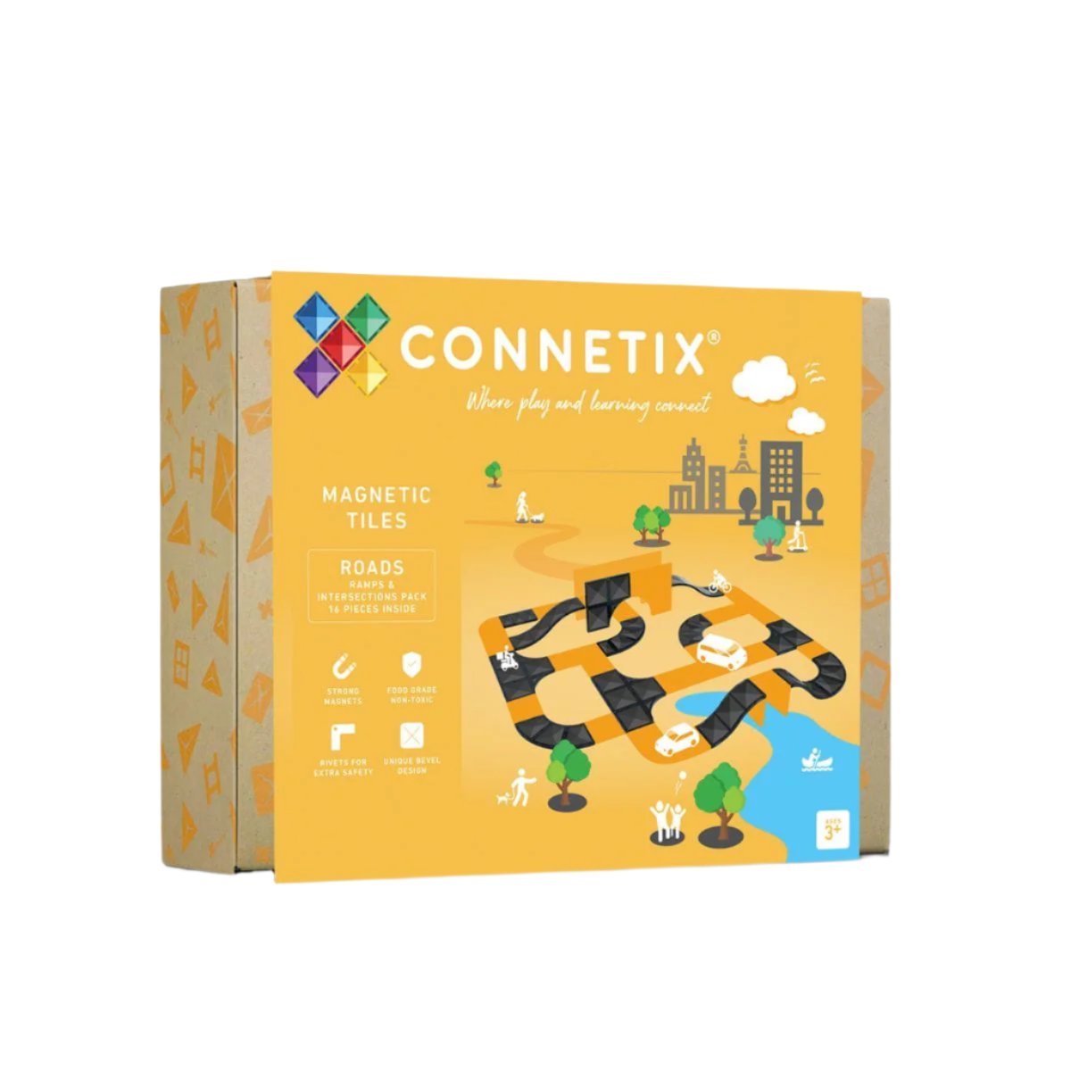 Connetix Tiles - 16 Piece Ramps & Intersections Pack