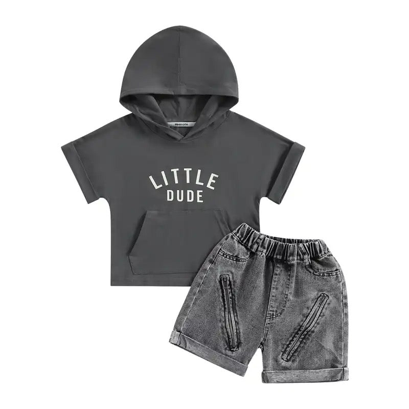 Little Dude Denim Set