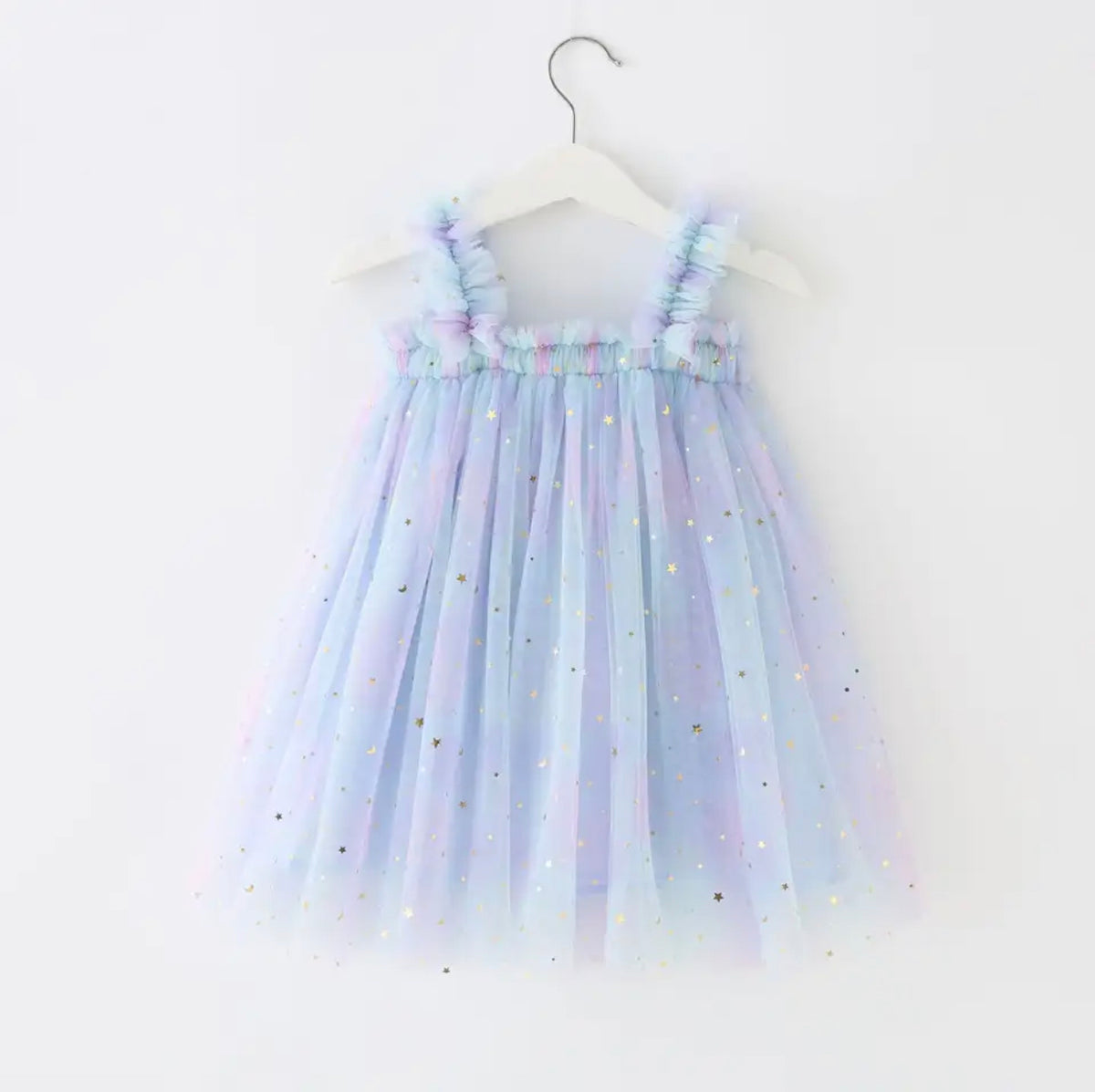 Petticoat Princess - Blue Rainbow Sparkle Dress