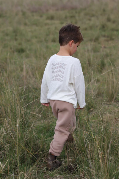 All Fenix - Mini Long Sleeve Logo Tee | Brown