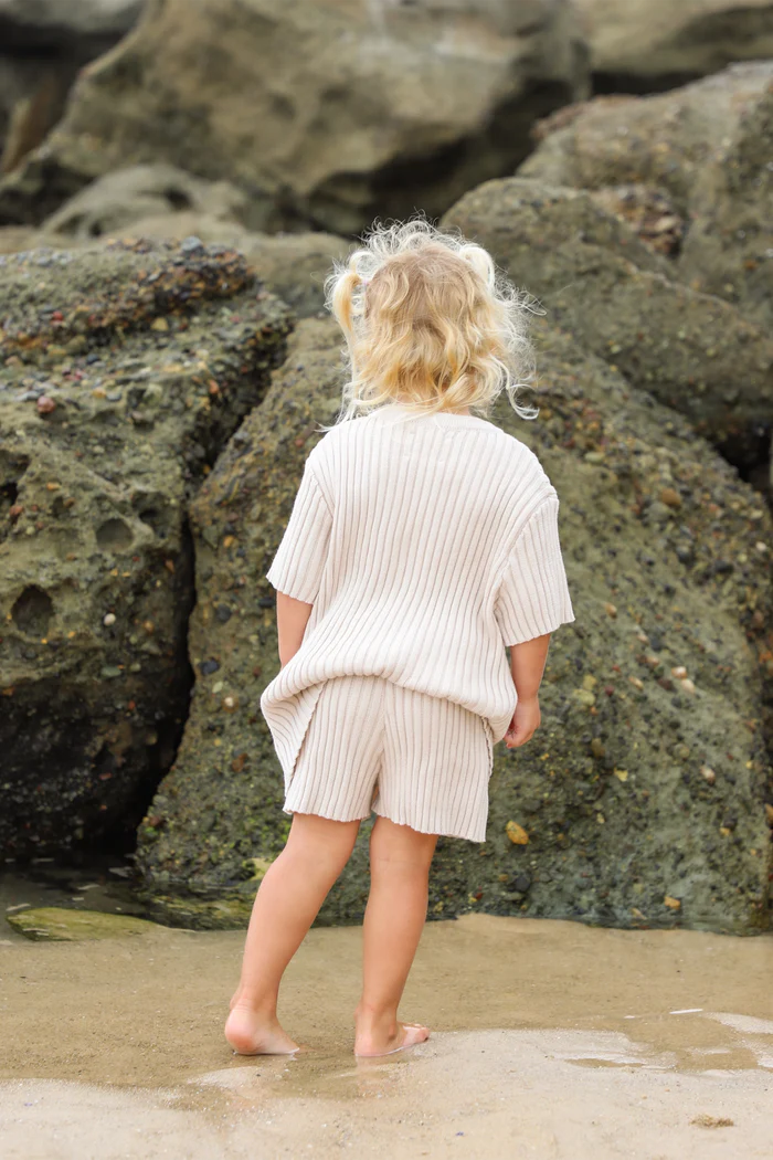 All Fenix - Mini Rib Knit Shorts | Shell