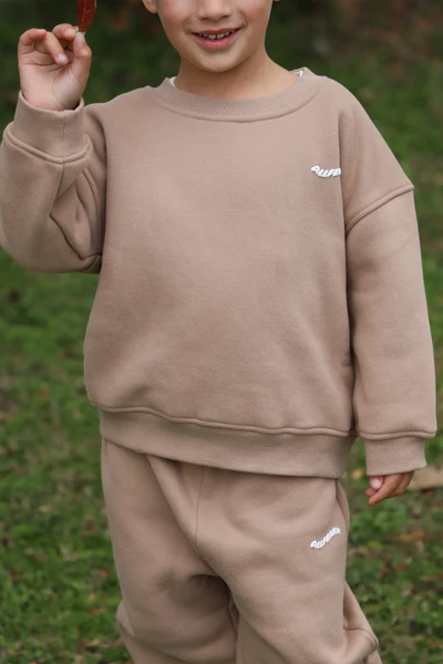 All Fenix - Mini Waves Crew Jumper | Hazelnut