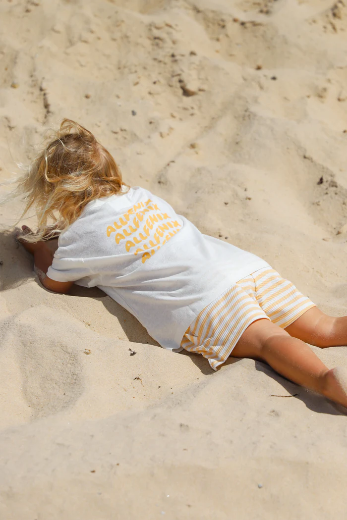 All Fenix - Mini Waves Tee | Sunrise Yellow