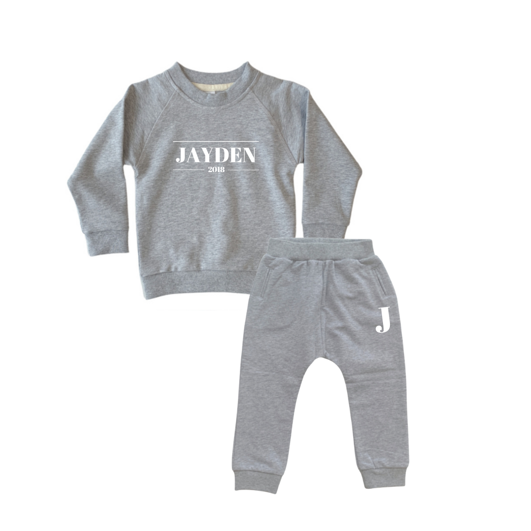 MLW By Design - Personalised Signature Tracksuit | Grey