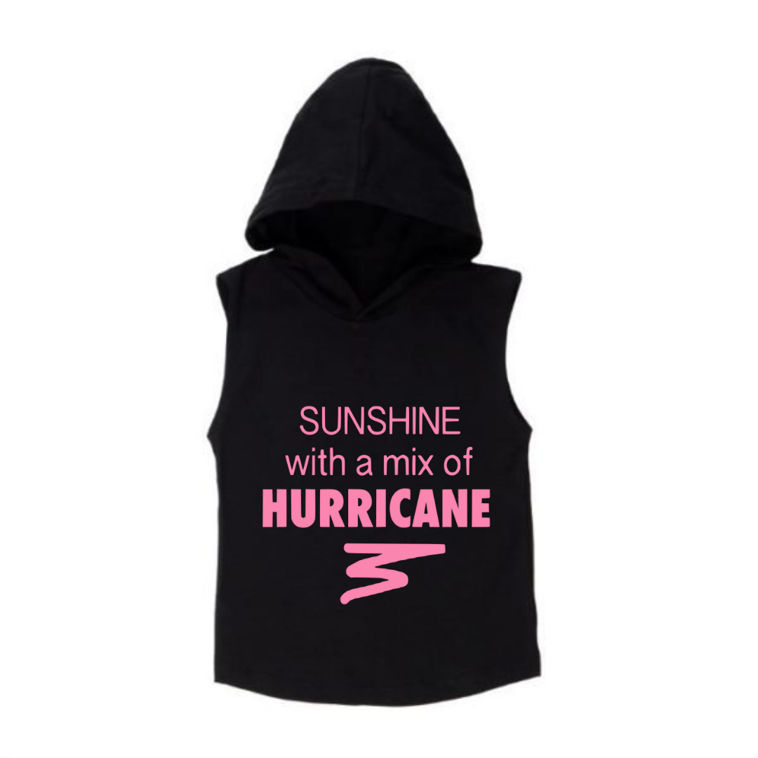 MLW By Design - Hurricane Sleeveless Hoodie | White or Black