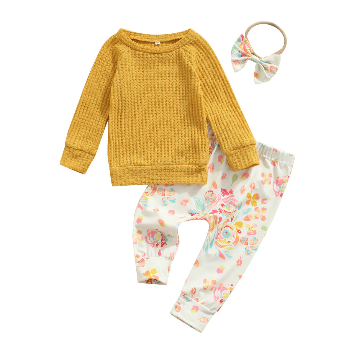 Mustard Floral Set