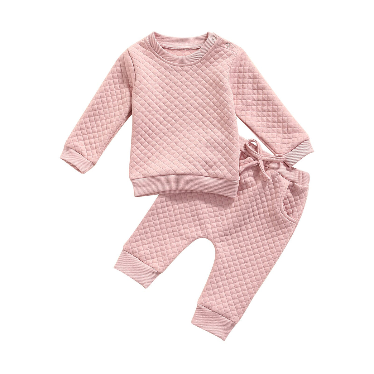 Quilted Tracksuit | Pink