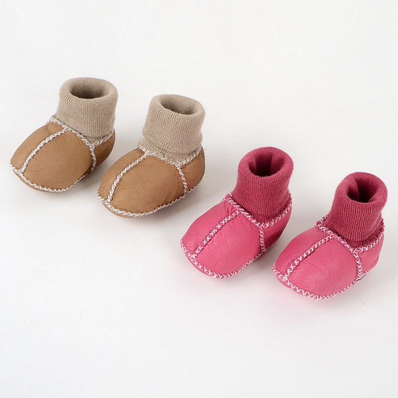 Slip On Winter Slippers | Tan or Pink