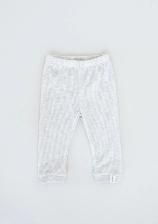 All Fenix - Mini Waffle Pants (White Marle)