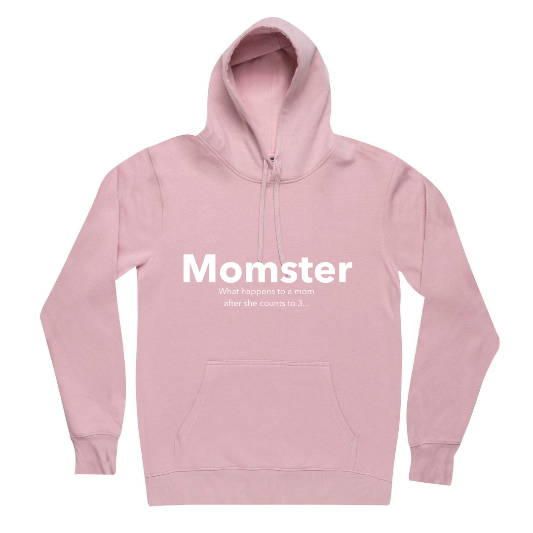 MLW By Design - Momster Adult Fleece Hoodie | Black or Pink