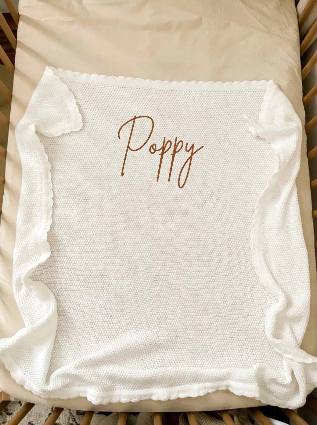 Little Zemi - Personalised Blanket | White