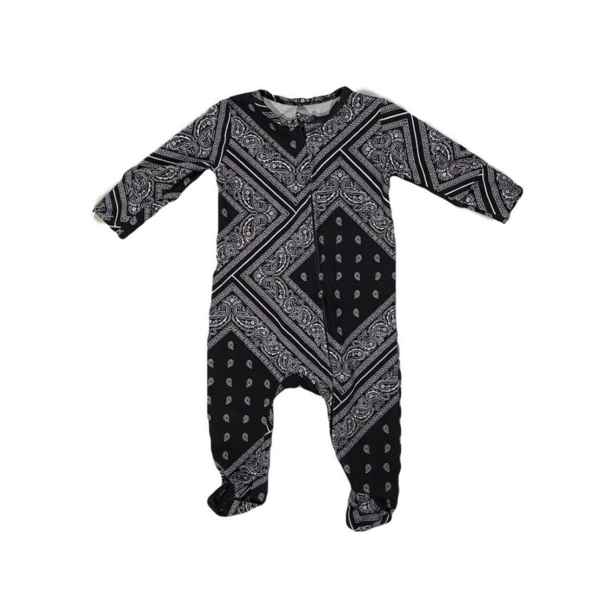 Ballerinas and Boys - Bandana Baby Zip Romper