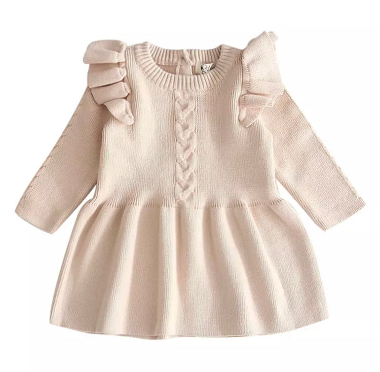 Anastacia Winter Dress | Cream