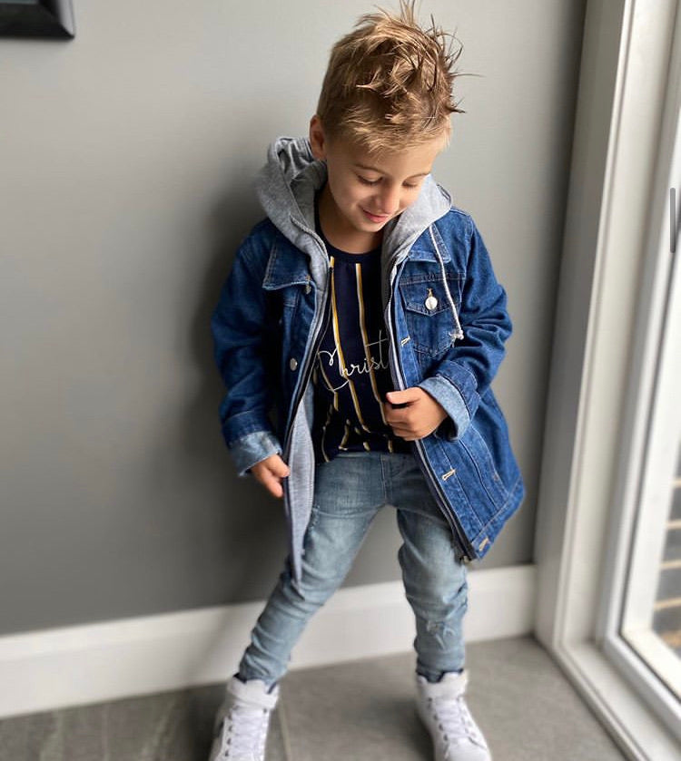 Baby boy 2024 denim outfit