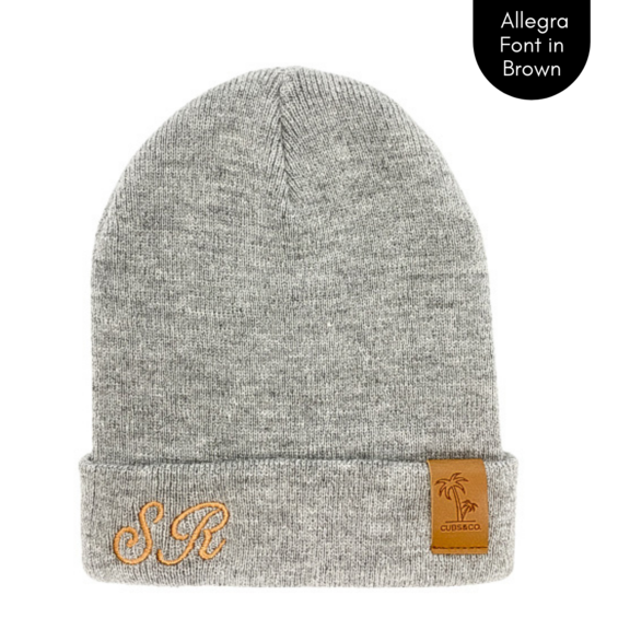 Cubs & Co - PERSONALISED SIGNATURE GREY BEANIE