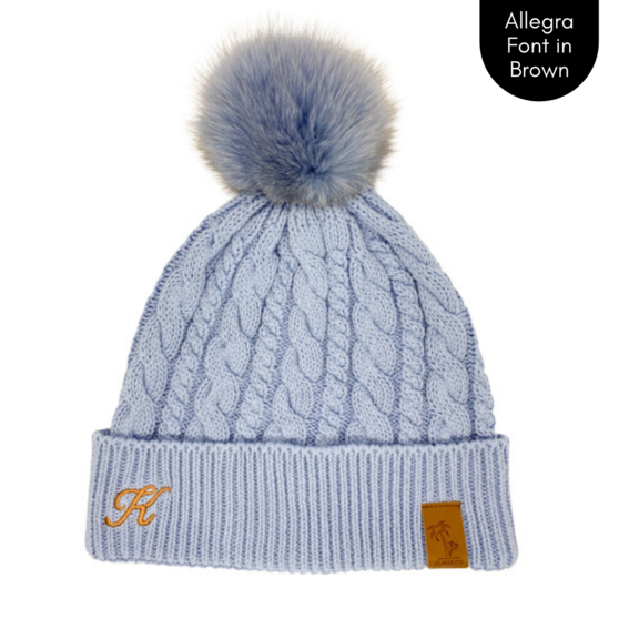 Cubs & Co - PERSONALISED CLASSIC KNIT BLUE BEANIE