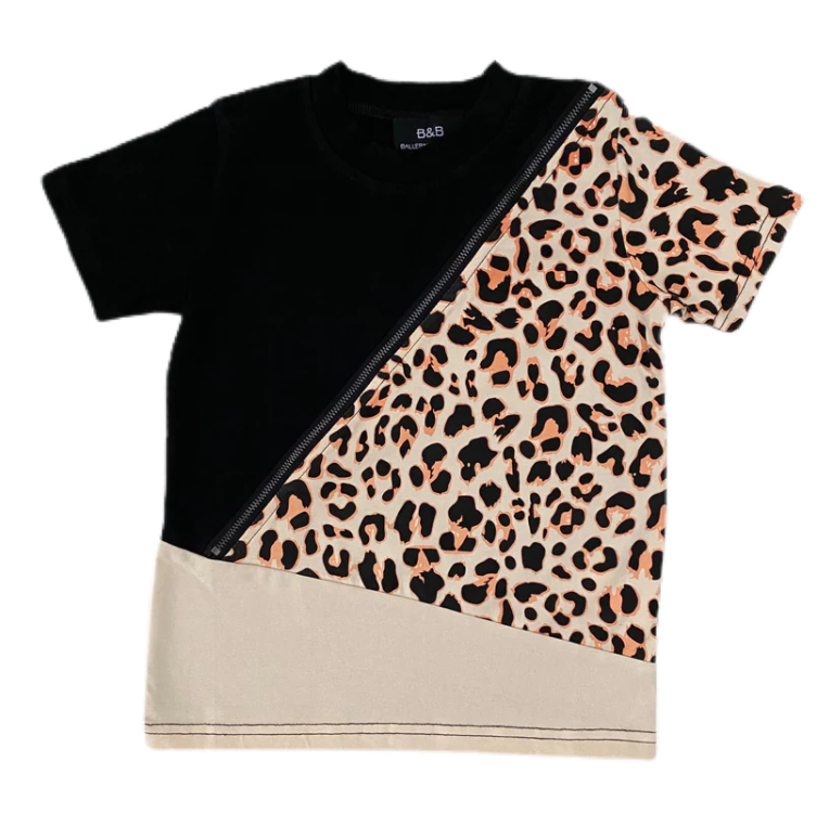 Boys leopard hotsell print shirt